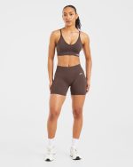 Adapt Seamless Shorts - Brown - Image 3
