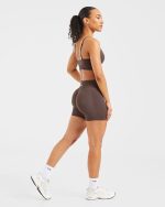 Adapt Seamless Shorts - Brown - Image 4