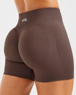 Adapt Seamless Shorts - Brown - Image 5