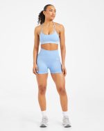 Empower Seamless Shorts - Sky Blue - Image 4