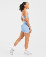 Empower Seamless Shorts - Sky Blue - Image 3