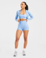 Empower Seamless Shorts - Sky Blue - Image 8