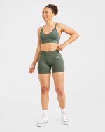 Adapt Seamless Shorts - Green - Image 3