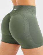 Adapt Seamless Shorts - Green - Image 5