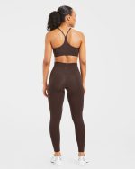 Staple Sports Bra - Coffee Brown - Image 4