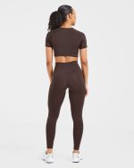 Staple Crop Top - Coffee Brown - Image 3