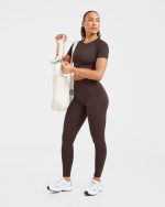 Staple Crop Top - Coffee Brown - Image 7