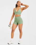 Staple Shorts - Olive Green - Image 7