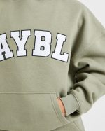 Varsity 2.0 Oversized Hoodie - Muted Olive - Image 6