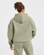 Varsity 2.0 Oversized Hoodie - Muted Olive - Image 2