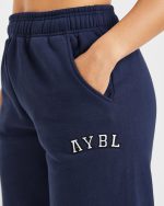 Varsity 2.0 Oversized Joggers - Navy - Image 5