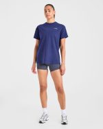 AYBL Sports Club Script Oversized T Shirt - Navy - Image 3
