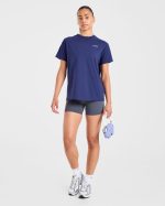 AYBL Sports Club Script Oversized T Shirt - Navy - Image 7