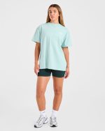 Sports Wellness Oversized T Shirt - Aqua Green - Image 3