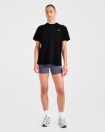 AYBL Sports Club Script Oversized T Shirt - Black - Image 3