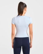 Sculpt T Shirt - Pastel Blue - Image 2