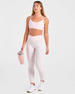 Sculpt Wrap Leggings - Iced Pink - Image 8