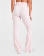 Sculpt Wrap Flared Leggings - Iced Pink - Image 2