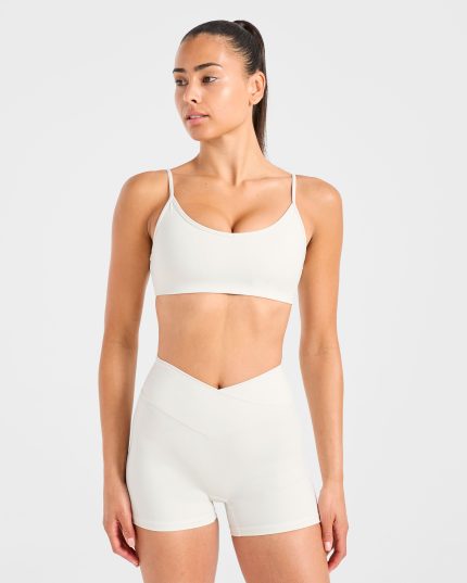 Sculpt Wrap Sports Bra - Tofu