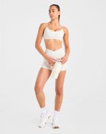 Sculpt Wrap Shorts - Tofu - Image 7