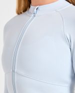 Sculpt Wrap Zip Up Jacket - Iced Blue - Image 5