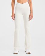 Sculpt Wrap Flared Leggings - Tofu