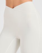 Sculpt Wrap Flared Leggings - Tofu - Image 5