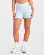 Sculpt Wrap Shorts - Iced Blue