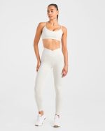 Sculpt Wrap Leggings - Tofu - Image 3