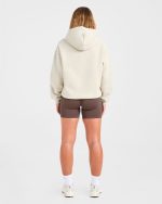 Athletics Applique Oversized Hoodie - Sand - Image 4