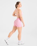 Adapt Seamless Strappy Sports Bra - Spring Pink - Image 4