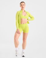 Adapt Seamless Strappy Sports Bra - Lime Green - Image 8