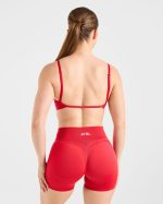 Adapt Seamless Strappy Sports Bra - Salsa Red - Image 2