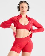 Adapt Seamless Strappy Sports Bra - Salsa Red - Image 7