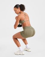 Adapt Seamless Shorts - Muted Olive - Image 7