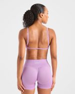 Adapt Seamless Strappy Sports Bra - Spring Lilac - Image 2