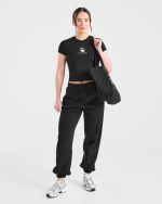Just a Gym Girl Baby Tee - Black - Image 8