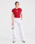 Just a Gym Girl Baby Tee - Red - Image 8