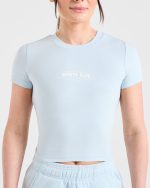 Sports Club Baby Tee - Baby Blue - Image 6