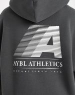Retro Athletics Oversized Hoodie - Charcoal - Image 5