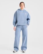 Retro Athletics Oversized Hoodie - Vintage Blue - Image 4