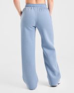 Retro Athletics Oversized Straight Leg Joggers - Vintage Blue - Image 2