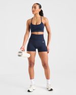 Empower Seamless Sports Bra - Navy - Image 8