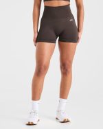 Empower Seamless Shorts - Cocoa Brown - Image 2
