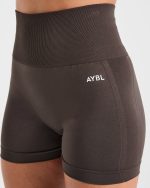 Empower Seamless Shorts - Cocoa Brown - Image 5