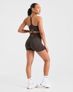 Empower Seamless Shorts - Cocoa Brown - Image 4