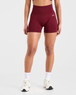 Empower Seamless Shorts - Red Wine - Image 2