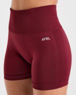 Empower Seamless Shorts - Red Wine - Image 5