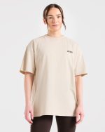 AYBL Sports Studio Oversized T Shirt - Beige - Image 2