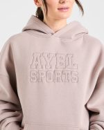 Sport Outline Oversized Hoodie - Pebble Grey - Image 5